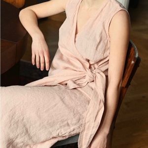 Linenfox wrap dress
